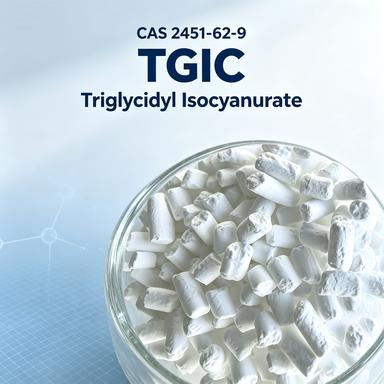유기 용매에 용해되는 경화제 TGIC, 순도 98% 이상, 분체 도장 기술에 적합