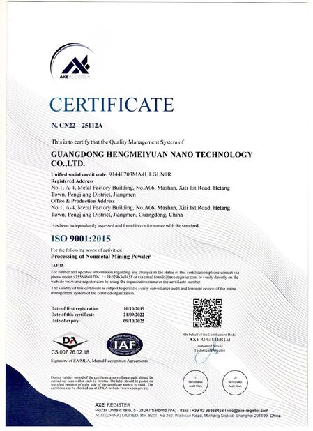 중국 Guangdong XiMi New Material Technology Co., Ltd 인증